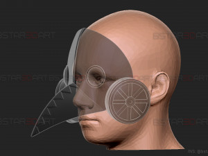 Galgali Mask - ChainsawMan Cosplay Modelo de Impressão 3D