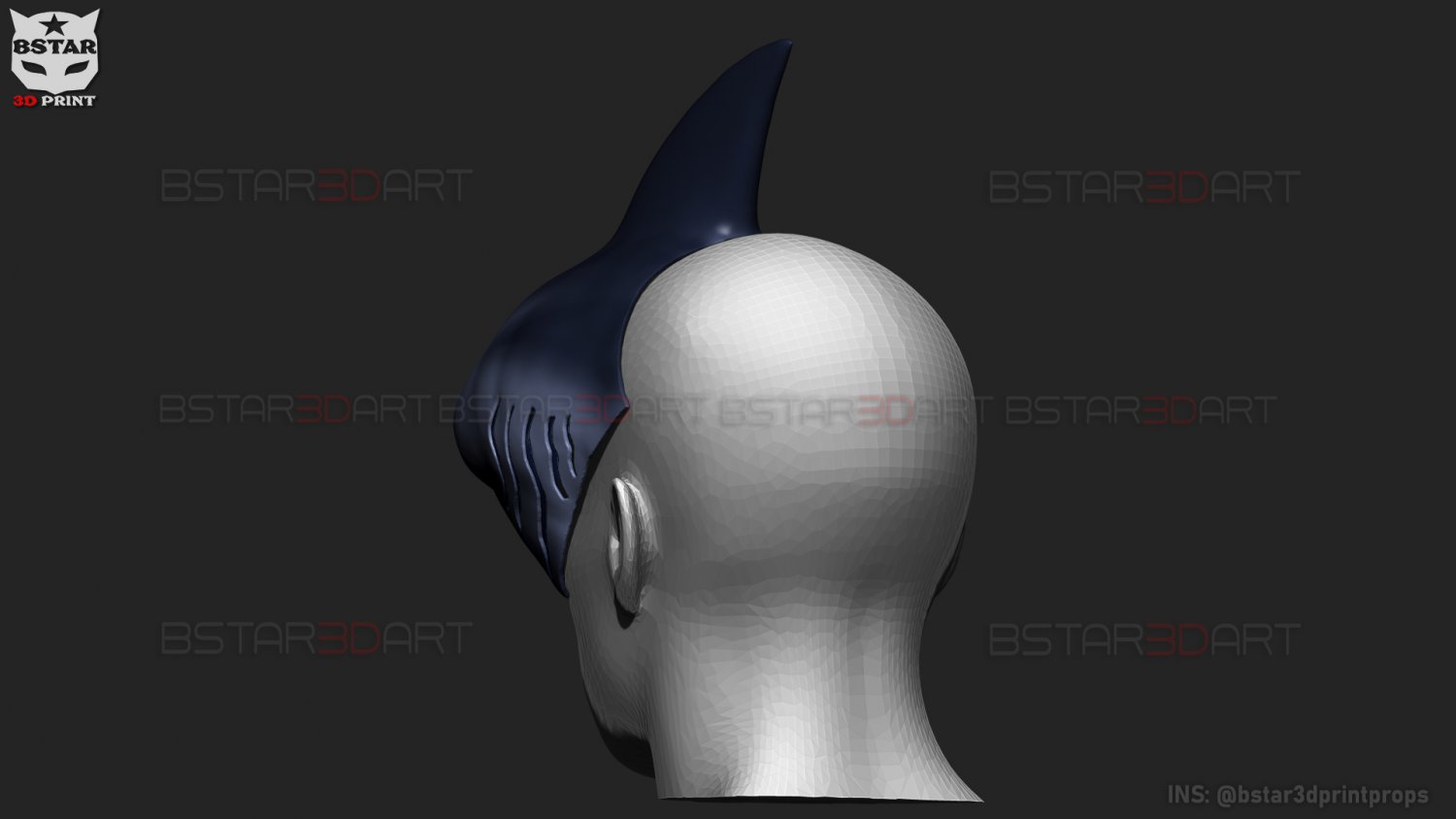 Beam Mask - ChainsawMan Cosplay 3D model 3D printable