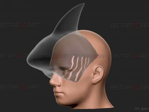 Beam Mask - ChainsawMan Cosplay 3D Print Model