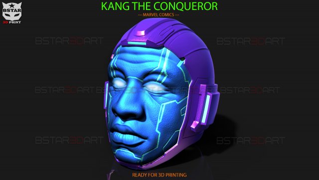 KANG The Conqueror Helmet - MARVEL COMICS 2023 Model Cetak 3D .c4d .max .obj .3ds .fbx .stl .blend 