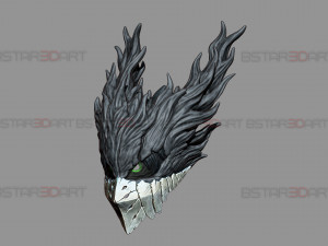 Dark Deku Mask - My Hero Academia Cosplay 3D Print Model