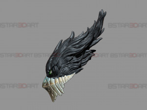 Dark Deku Mask - My Hero Academia Cosplay 3D Print Model