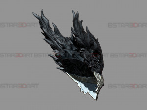 Dark Deku Mask - My Hero Academia Cosplay 3D Print Model