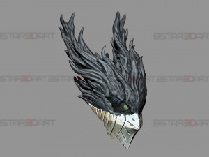 Dark Deku Mask - My Hero Academia Cosplay 3D Print Model