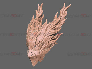 Dark Deku Mask - My Hero Academia Cosplay 3D Print Model