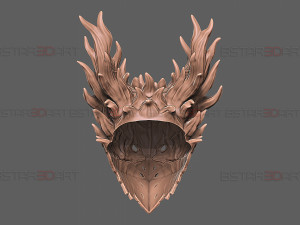 Dark Deku Mask - My Hero Academia Cosplay 3D Print Model