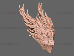 Dark Deku Mask - My Hero Academia Cosplay 3D Print Model