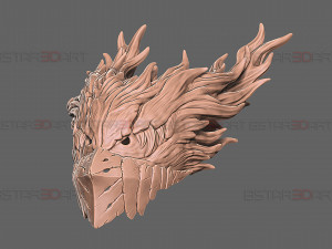 Dark Deku Mask - My Hero Academia Cosplay 3D Print Model