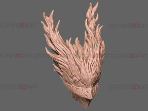 Dark Deku Mask - My Hero Academia Cosplay 3D Print Model