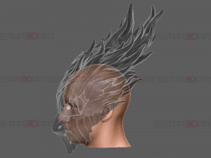 Dark Deku Mask - My Hero Academia Cosplay 3D Print Model