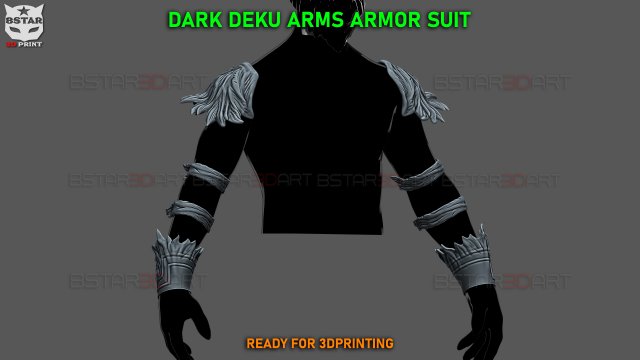 Dark Deku Arms Armor Suit - My Hero Academia Cosplay Modelo de impresión 3D .c4d .max .obj .3ds .fbx .stl .blend 