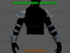 Dark Deku Arms Armor Suit - My Hero Academia Cosplay 3D Print Model