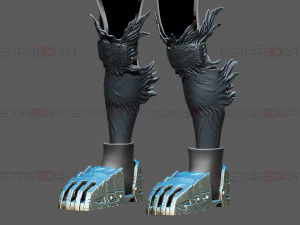 Dark Deku Legs Armor Suit - My Hero Academia Cosplay 3D Print Model