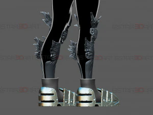 Dark Deku Legs Armor Suit - My Hero Academia Cosplay 3D Print Model