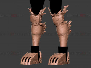 Dark Deku Legs Armor Suit - My Hero Academia Cosplay Modelo de Impressão 3D