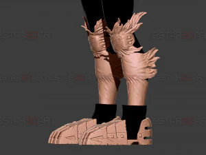 Dark Deku Legs Armor Suit - My Hero Academia Cosplay 3D Print Model