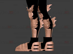 Dark Deku Legs Armor Suit - My Hero Academia Cosplay 3D Print Model