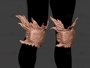 Dark Deku Legs Armor Suit - My Hero Academia Cosplay 3D Print Model