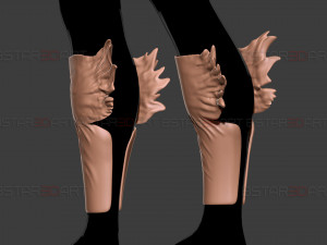 Dark Deku Legs Armor Suit - My Hero Academia Cosplay Modelo de Impressão 3D