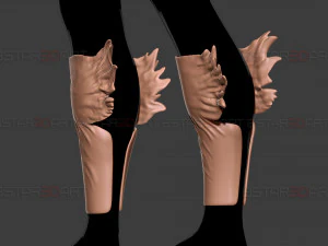 Dark Deku Legs Armor Suit - My Hero Academia Cosplay 3D Print Model