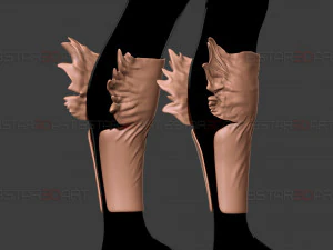 Dark Deku Legs Armor Suit - My Hero Academia Cosplay 3D Print Model