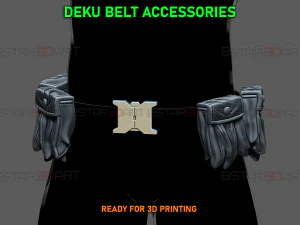 Setelan Armor Sabuk Deku Gelap - Cosplay My Hero Academia Model Cetak 3D