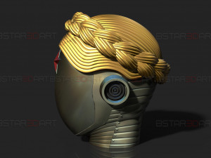 Atomic Heart Helmet - Robot Twins Head Cosplay Model Cetak 3D