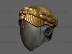Atomic Heart Helmet - Robot Twins Head Cosplay Model Cetak 3D