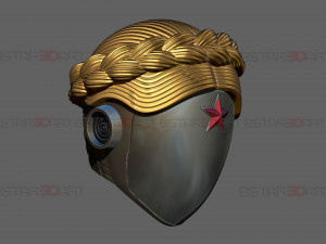 Atomic Heart Helmet - Robot Twins Head Cosplay Model Cetak 3D