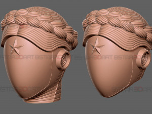 Atomic Heart Helmet - Robot Twins Head Cosplay Model Cetak 3D