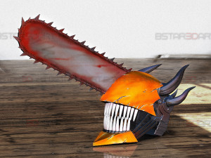 Chainsaw Man Full Form Devil Helmet - Denji Cosplay 3D Принт Модель