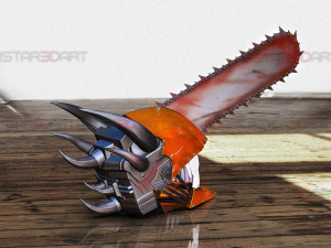 Chainsaw Man Full Form Devil Helmet - Denji Cosplay 3D Принт Модель