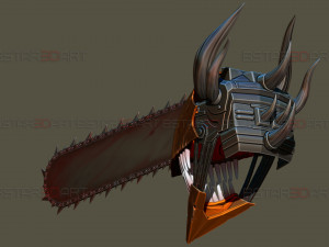 Chainsaw Man Full Form Devil Helmet - Denji Cosplay 3D Принт Модель