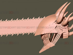 Chainsaw Man Full Form Devil Helmet - Denji Cosplay 3D Принт Модель