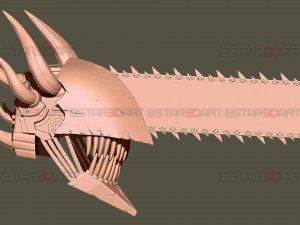 Chainsaw Man Full Form Devil Helmet - Denji Cosplay 3D Принт Модель