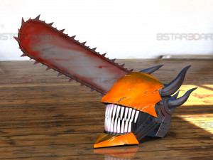 Chainsaw Man Full Form Devil Helmet - Denji Cosplay 3D Принт Модель