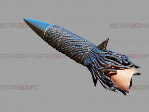 Bomb Devil Blade Arm Weapon - Chainsaw Man Cosplay 3D Print Model