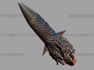 Bomb Devil Blade Arm Weapon - Chainsaw Man Cosplay 3D Print Model