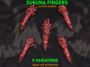 Sukuna Fingers High Quality - Jujutsu Kaisen 3D Print Model