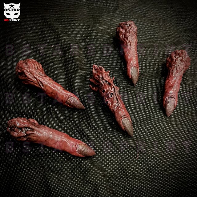 Sukuna Fingers High Quality - Jujutsu Kaisen 3D Print Model .c4d .max .obj .3ds .fbx .stl .blend 