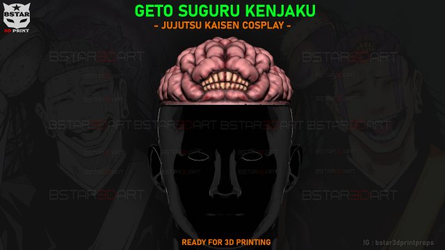 Geto Suguru Kenjaku - Jujutsu Kaisen Cosplay Modelo de Impressão 3D .c4d .max .obj .3ds .fbx .stl .blend 