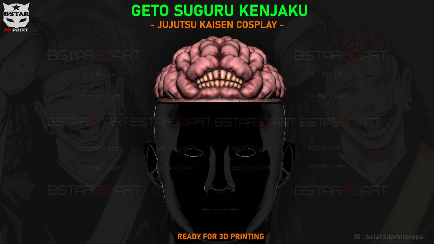 Geto Suguru Kenjaku - Jujutsu Kaisen Cosplay 3D Print Model in