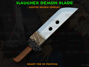 Slaugher Demon Blade - Yuji Itadori Weapon - Jujutsu Kaisen Cosplay 3Dプリントモデル