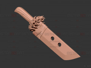 Slaugher Demon Blade - Yuji Itadori Weapon - Jujutsu Kaisen Cosplay 3D Baskı Modeli
