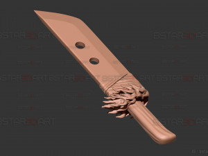 Slaugher Demon Blade - Yuji Itadori Weapon - Jujutsu Kaisen Cosplay 3D Baskı Modeli