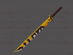 Dragon Bone Sword - Maki Weapon - Jujutsu Kaisen Cosplay 3D-Druckmodell