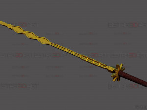 Dragon Bone Sword - Maki Weapon - Jujutsu Kaisen Cosplay 3D-Druckmodell