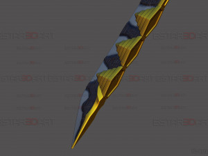 Dragon Bone Sword - Maki Weapon - Jujutsu Kaisen Cosplay 3D-Druckmodell