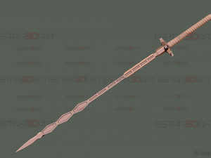 Dragon Bone Sword - Maki Weapon - Jujutsu Kaisen Cosplay 3D-Druckmodell
