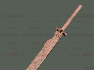Dragon Bone Sword - Maki Weapon - Jujutsu Kaisen Cosplay 3D-Druckmodell